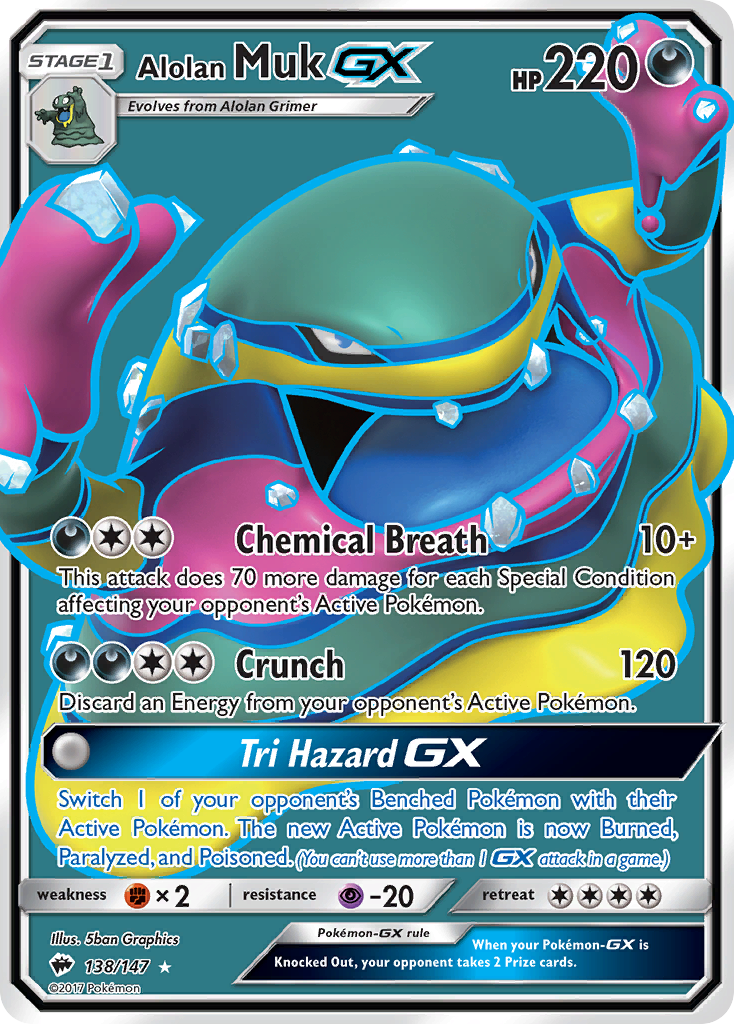 Burning Shadows Alolan Muk GX #138/147